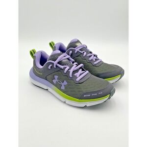 New UNDER ARMOUR Charged Assert 10 (Size 7 Youth) Running Gym Shoes Violet #829